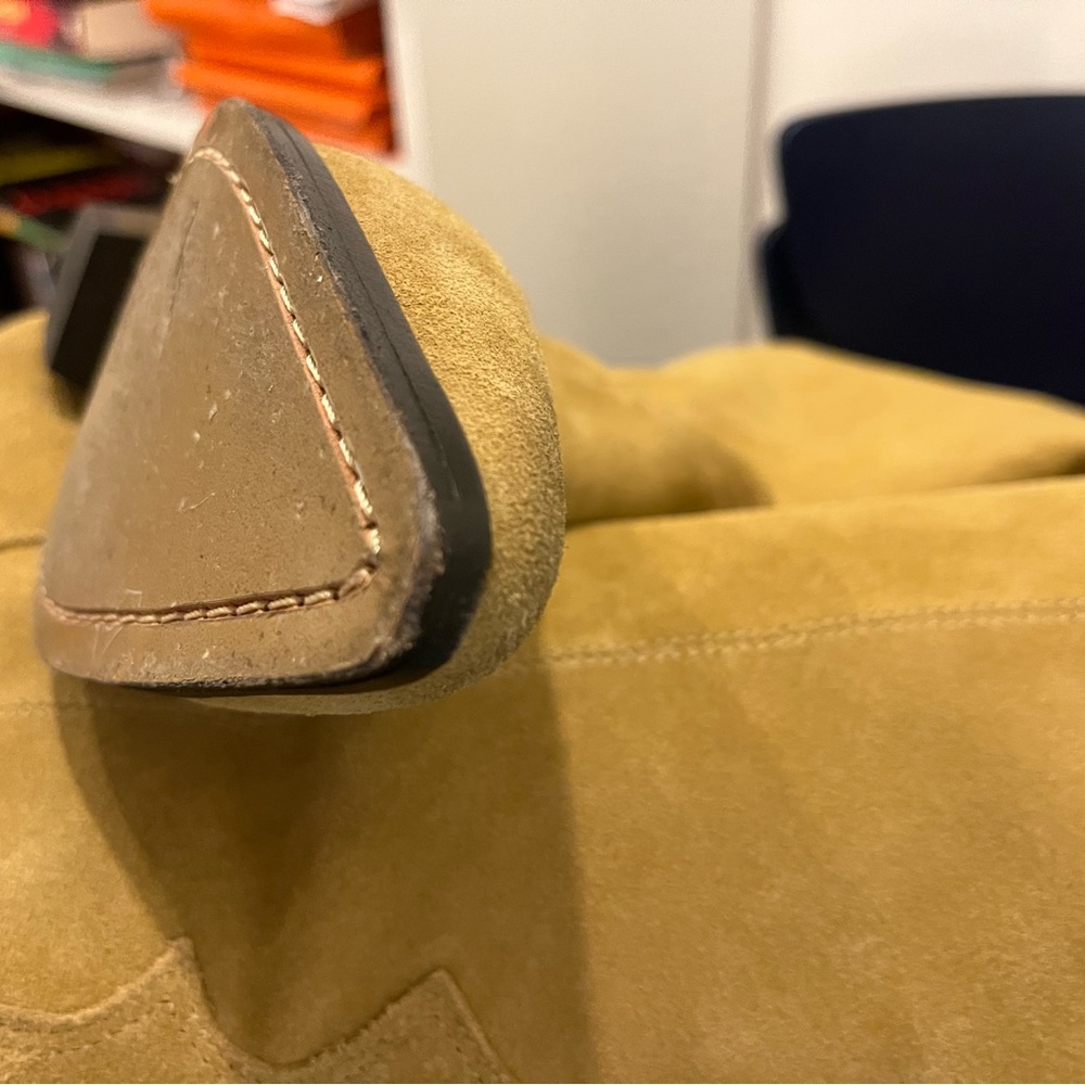Isabel Marant Tan Suede Denvee Tall Western Boot - Picture 11 of 14